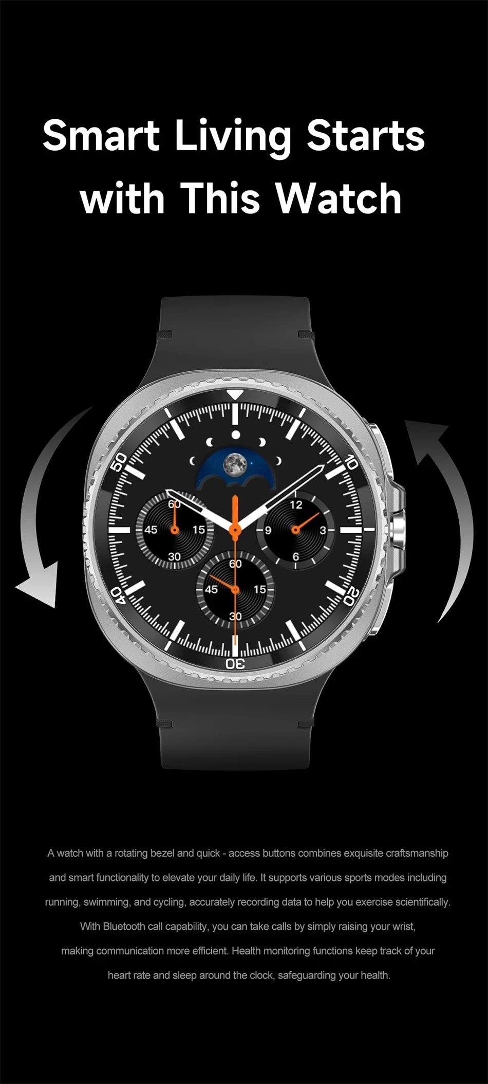 2025 New For Galaxy Watch 8 Classic Smart Watch Men  GPS NFC Bluetooth call 47mm AMOLED Fitness Sport Tracker Health Smart Watch