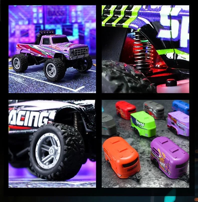 New RC Car MINI Alloy 1/64 Remote Control Car Convenient to Carry 60 Minutes of Work Time Children's Gifts Electronic Toys
