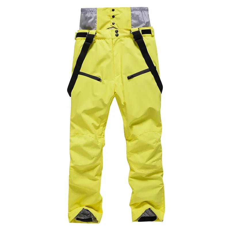 Winter Unisex Ski Pants Windproof Waterproof Snowboard Wear Outdoor Warm Snow Sports Pants Men Women Skiing Trousers