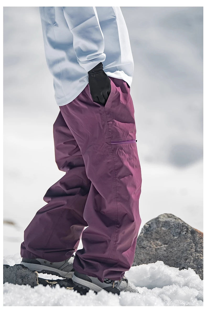 John Snow 2025 3L Ski Jacket & Pants Set Waterproof Snowboard Suit Thermal Winter Sports Gear with Fleece Lining for Men & Women
