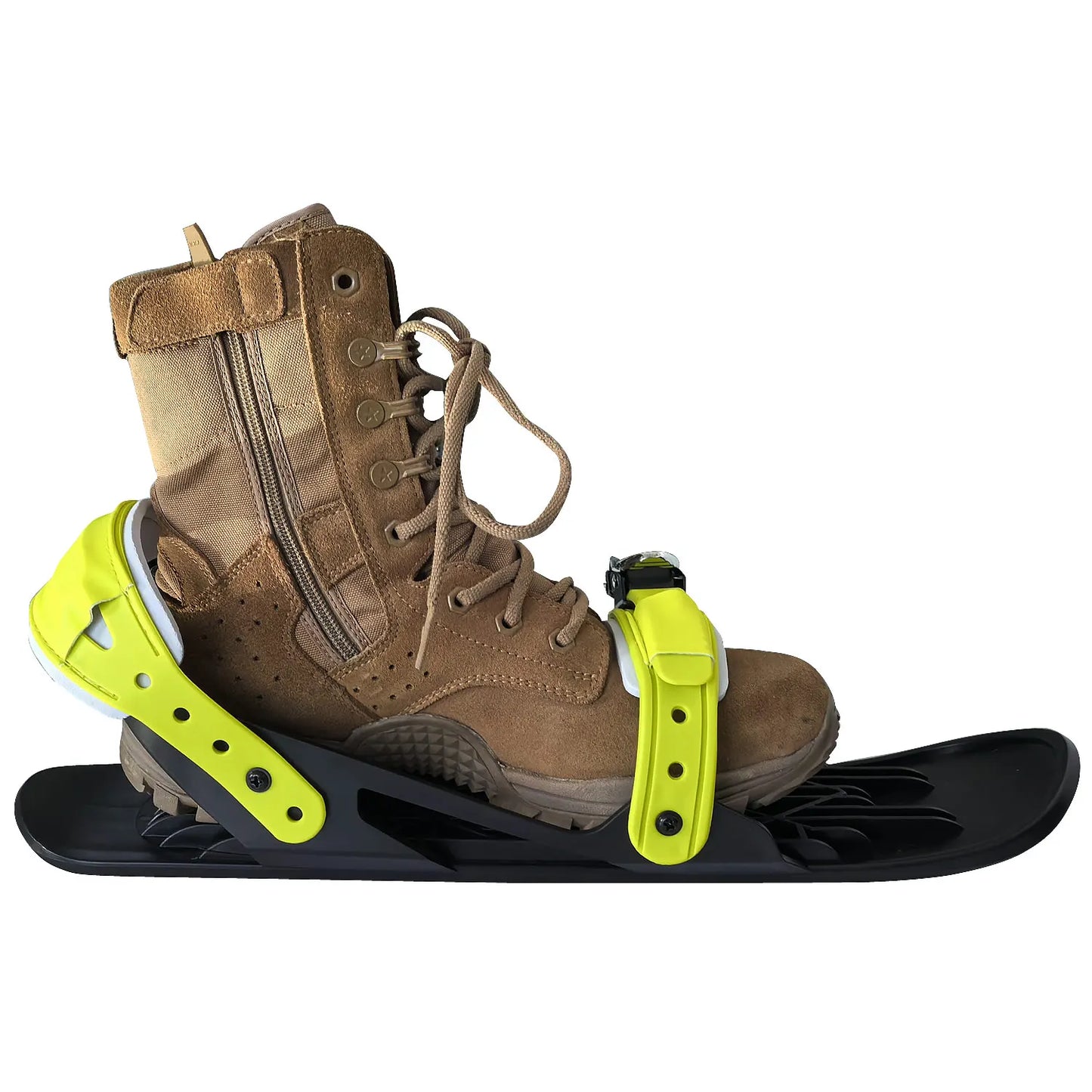 Adult Mini Ski Skates Snow Short Adjustable Bindings Portable Skiing Shoes Skiboard Snowblades for Winter Sports