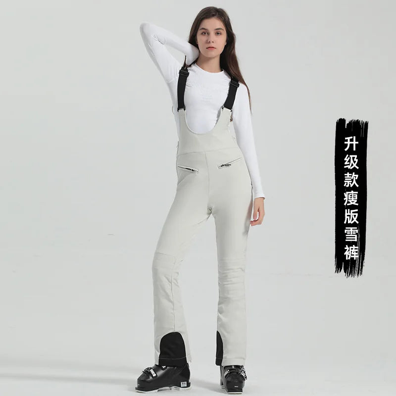GSOU SNOW Women's Skiing Pants Warm Outdoor Sport Working Clothes Waterproof Snow Elasticity Trousers Winter Snow Snowboard Pant