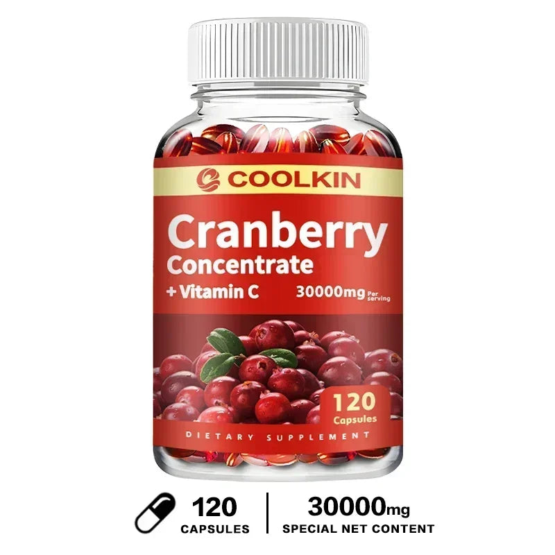Cranberry - Urinary Tract UT Cleanse & Bladder Health, Gut Health, Immunity - with Vitamin C