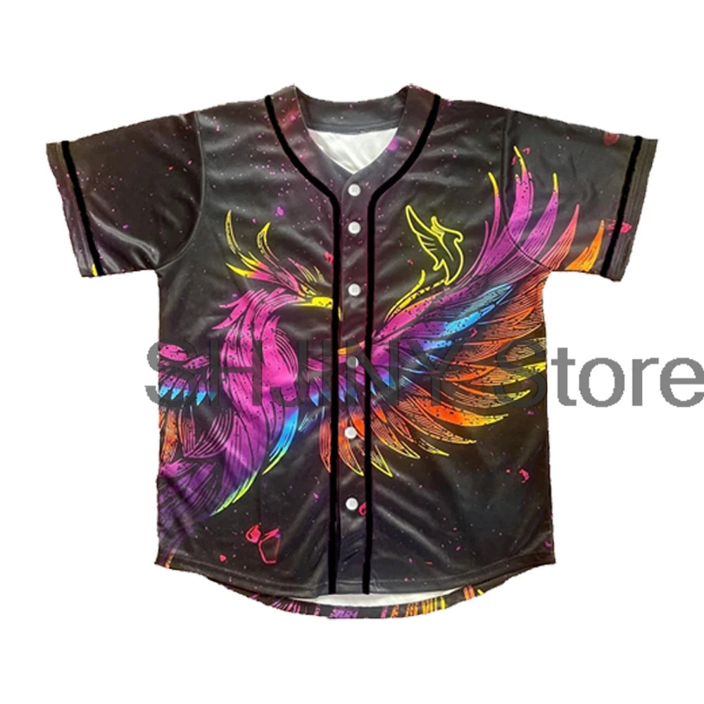 Illenium 2024 EDC Jersey Pop Up Red Rock Baseball Jacket Shirts Short Sleeve Tee Women Men Streetwear Hip Hop Clothes