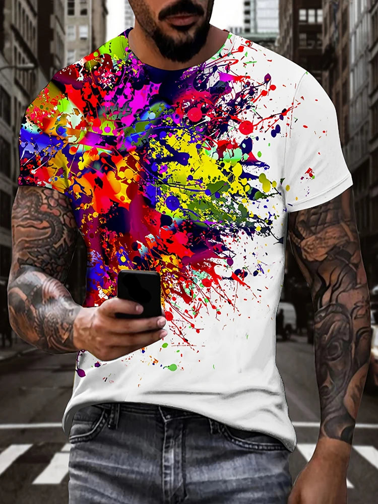 Cool Lion 3D Printed Men's T-shirt Summer Outdoor Sports Men's Top Daily Urban Fashion Short Sleeve Street Casual Men's T-shirt