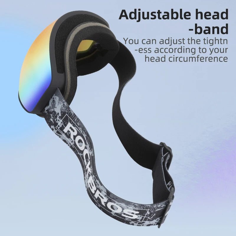 ROCKBROS Skiing Snowboarding Eyewear Goggles for Adult / Child Windproof Anti-fog Snow Ski Glasses Winter Sports Accessories