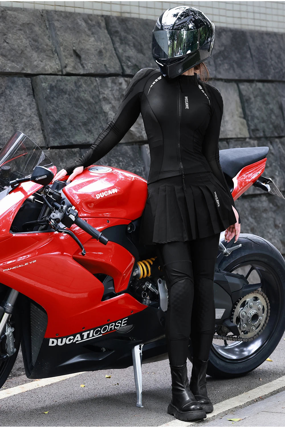 WOSAWE Summer Breathable Women's Motocross Motorcycle Armor Knight Riding Protect Anti Fall Soft Motorbike Armors Racing Jacket