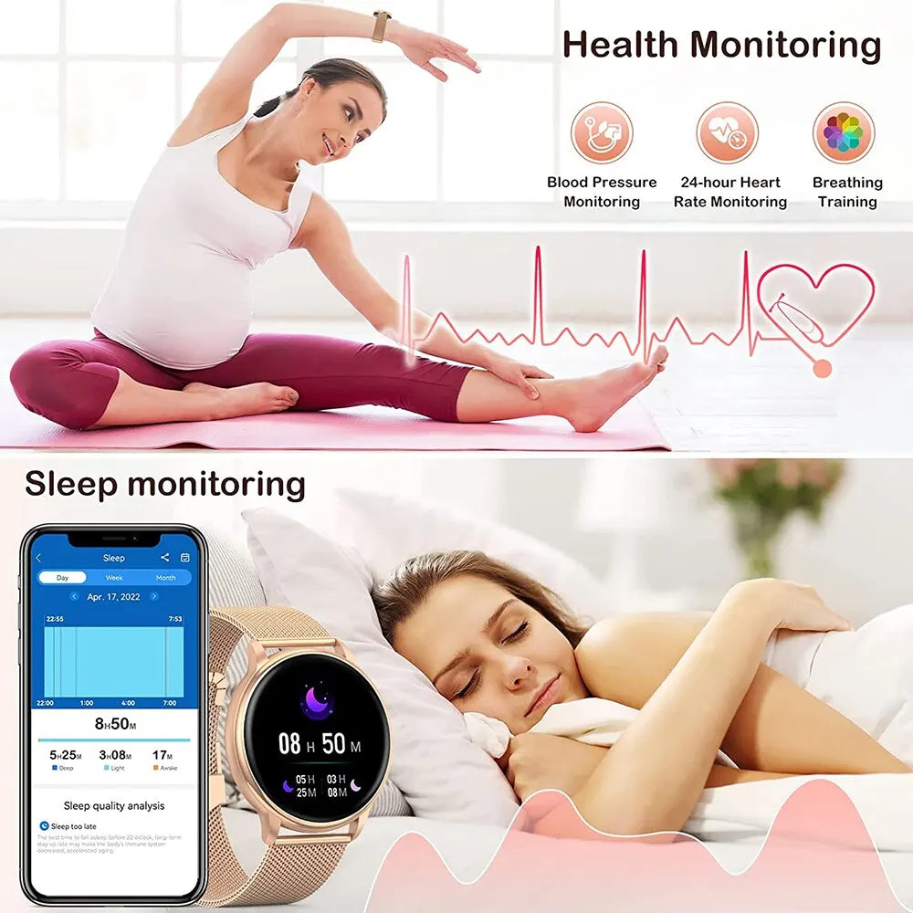 MEVADEN Bluetooth Call Smart Watch Women Fashion Watches Custom Dial Sport Fitness Health Tracker Smartwatch for Android IOS Y22