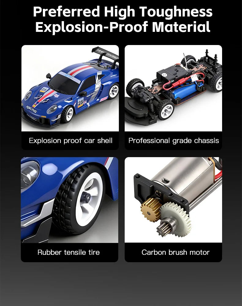 WLtoys 284191 284019-A Upgraded Gyro 1/28 RC Drifting Car 4WD High Speed Radio Control Model 2.4G Drift Racing Vehicle Mini Gift