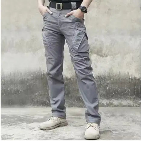 Wear Resistant Work Pant Man Multi-pocket Straight Cargo Trousers Outdoor Jogging Tactical Pants Spring Autumn Casual Trousers
