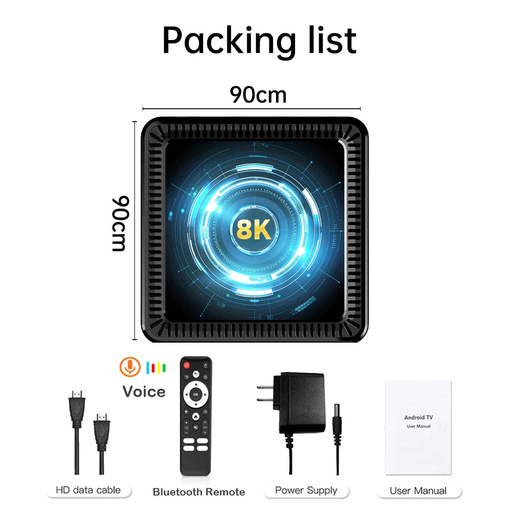 Q19 Smart TV Box Android 16 Allwinner H618 8GB 128GB 256GB Media Player Google Assistant BT6.0 Wifi 5G 8K Very Fast Set Top Box