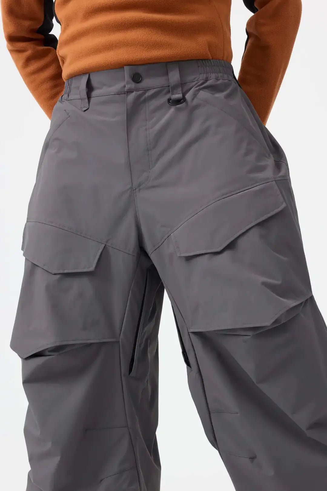 Men Baggy Wear-resistant Skiing Pants Women Insulated Loose Pockets Winter Trousers Outdoor Sports Waterproof Clothes 2025 Warm