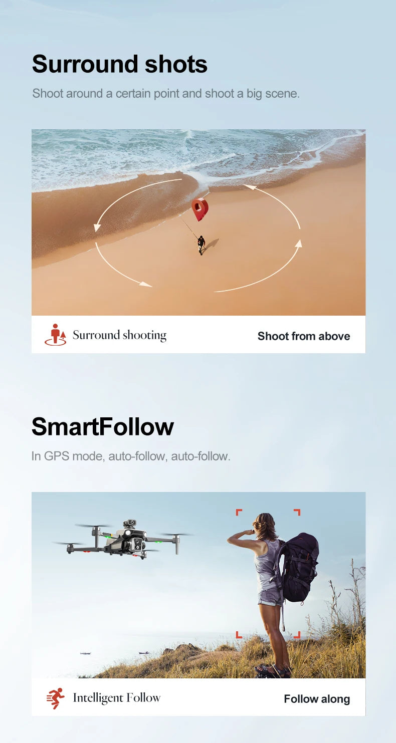 2025 K19 MAX Drone GPS Return With Screen Aerial Photography Aircraft Brushless Airdrop Remote Control Aircraft Quadcopter Toy