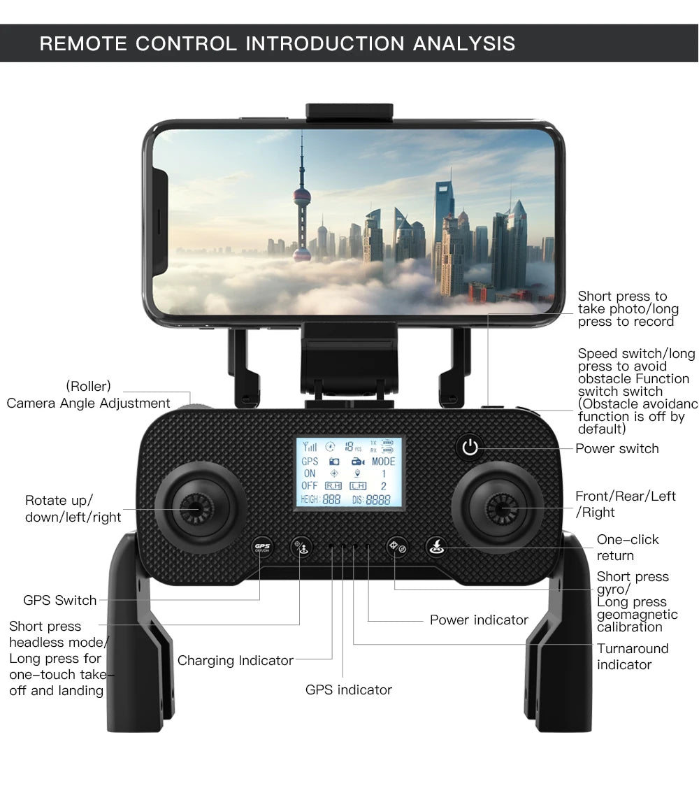 L200 PRO MAX Drone 4K HD Profesional GPS Brushless MotorQuadcopter 2-Axis Gimbal FPV 360°  laser Obstacle Avoidance RC Drone