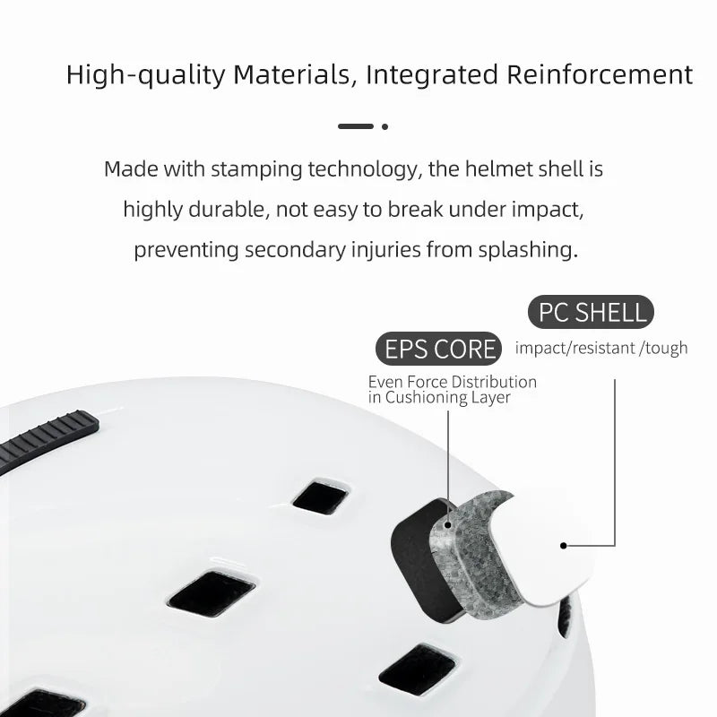 MOON-Professional Ski Helmet for Adult and Youth, Universal for Skateboard, Snowboard, Snow Equipment, Warm, Winter
