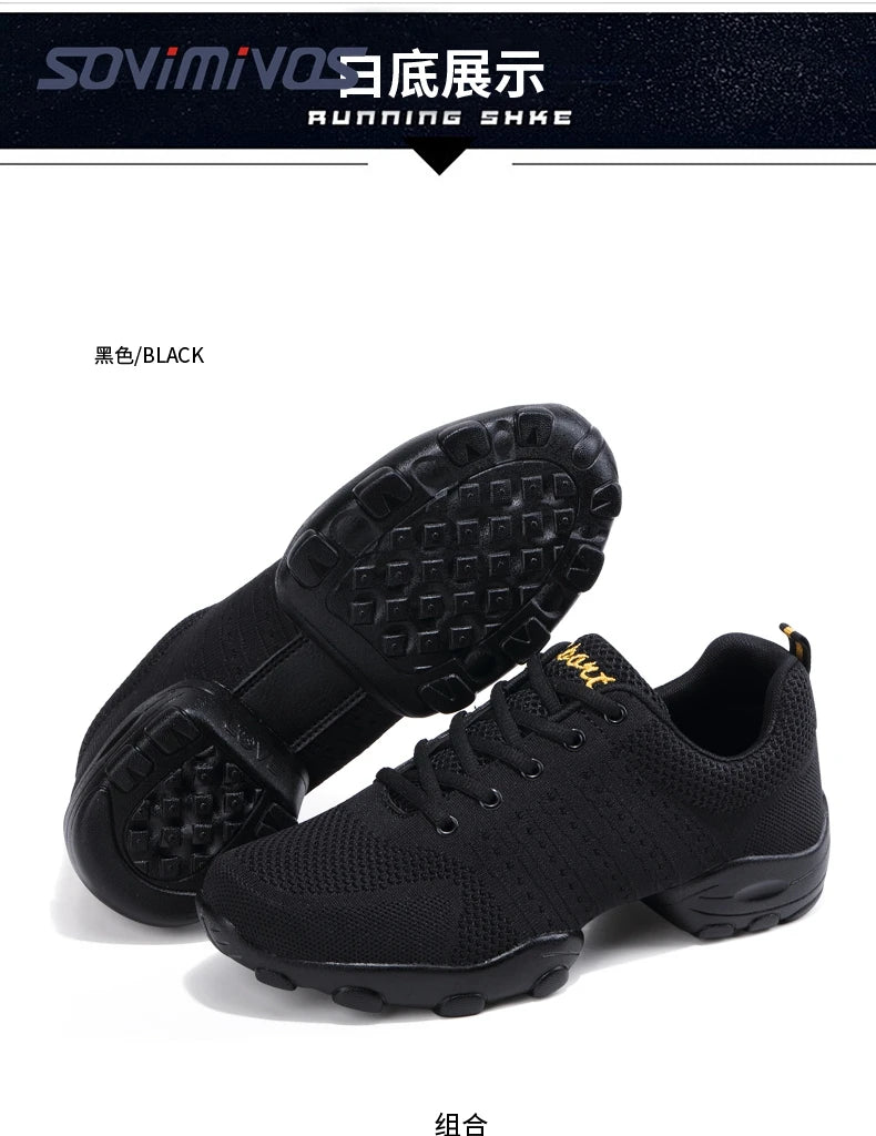 New Coming Dance Sneakers Jazz Shoes Dancing Modern Footwear Belly Contemporary Gym Dancers Leisure Sports Men Women Child Adult
