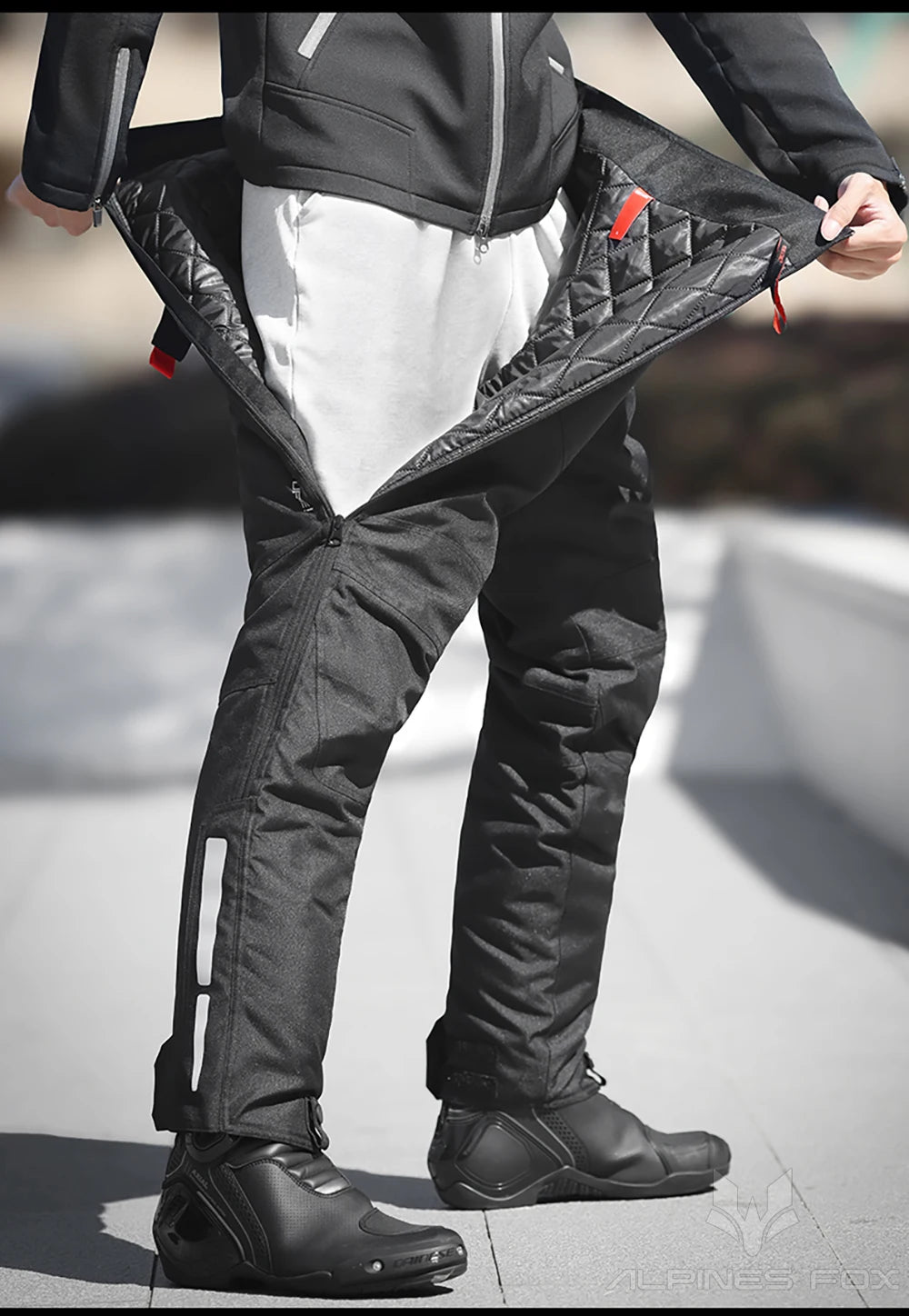 Winter Motorbike Trousers Men's Motorcycle Quick Release Pants Built in CE Protectors Warm Waterproof Off-road Motocross Pants