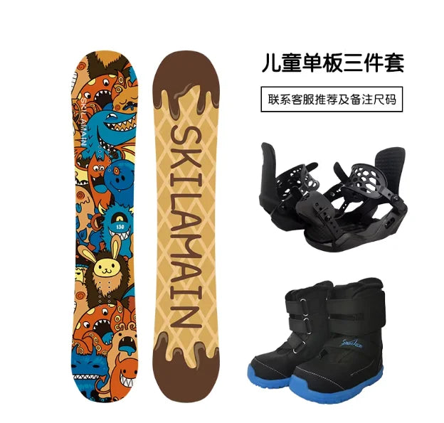 сноуборд детский New Children's Snowboard All-around Board All Terrain Board Snowboard Snowboard Set