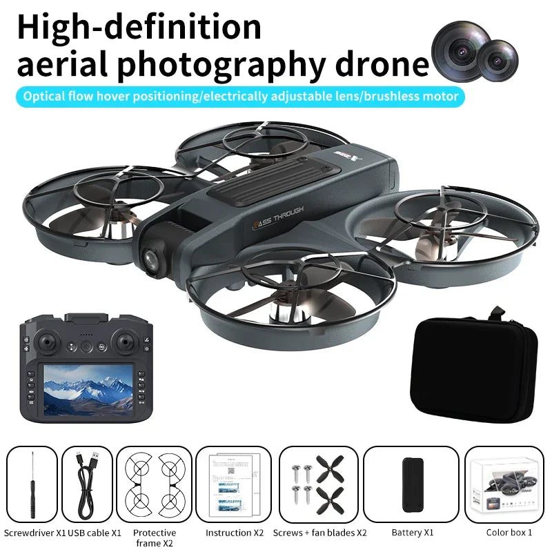 X226 Screen VR Control Drone 4K Professional Camera HD Aerial Photography Dual-Camera Omnidirectional Obstacle Avoidance Drone