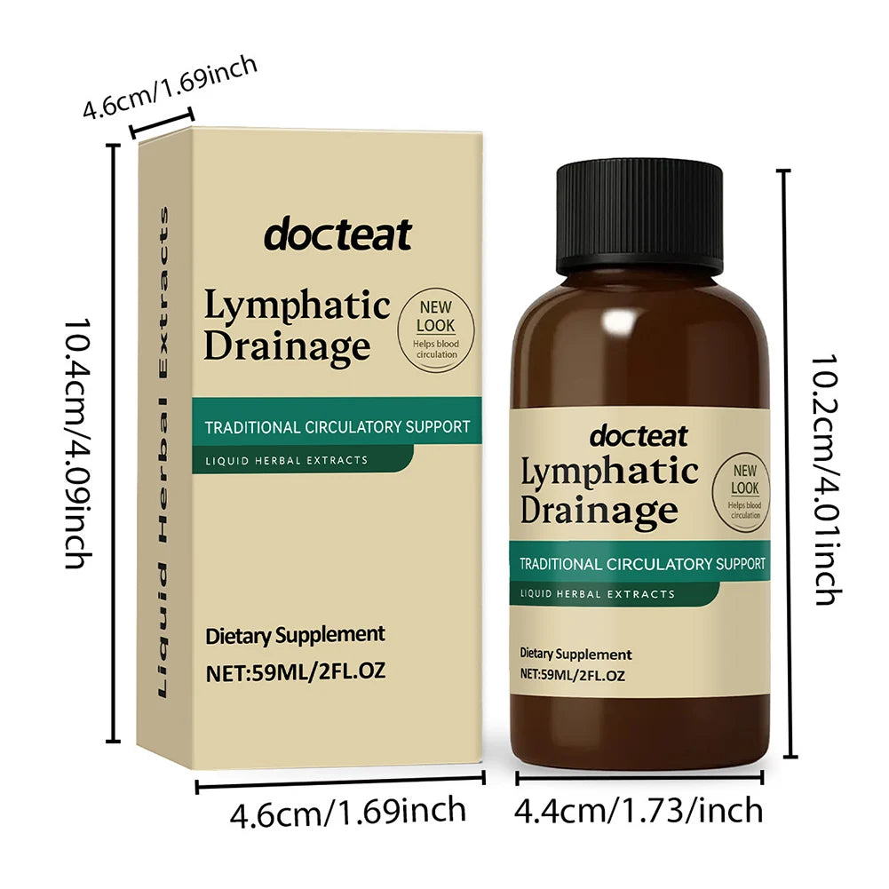 59ml Lymphatic Drainage Liquid Drops  for Women Men Lymphatic Drainage Supplement For Immune Support Body Care Supplies