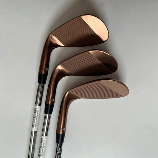 3PCS Copper Wedges SM 9 Golf Clubs Wedge From 48/50/52/54/56/58/60/62 R/S Flex Steel Shafts Including Headcovers Free Shipping