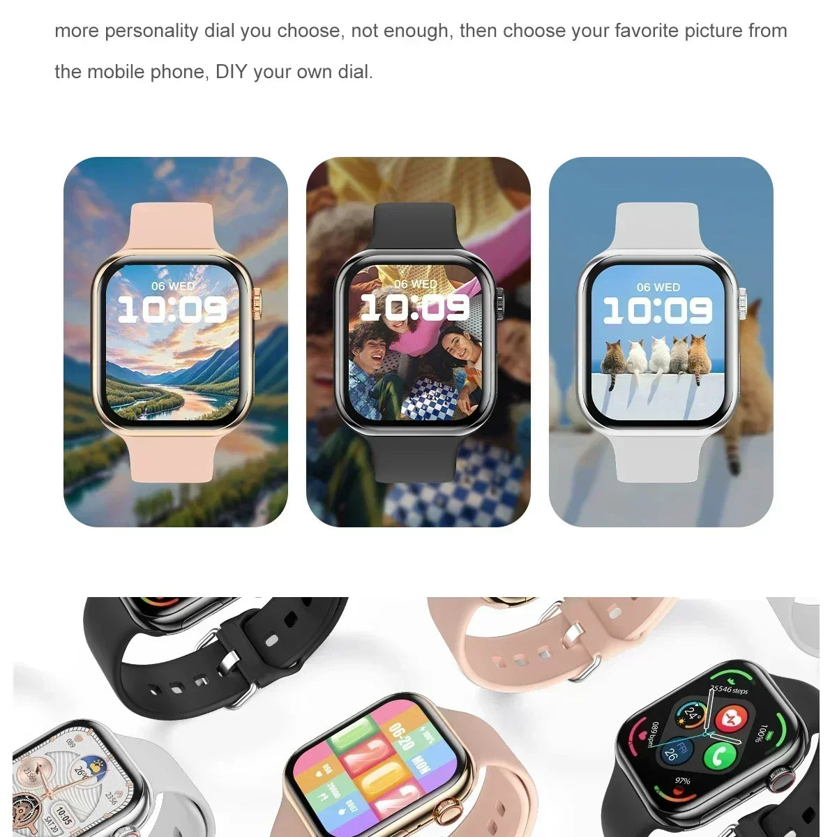 New Watch 10 Smart Watch Men Body Temperature BT Call NFC Always on Display GPS Sport Watches Women Smartwatch For Apple Android