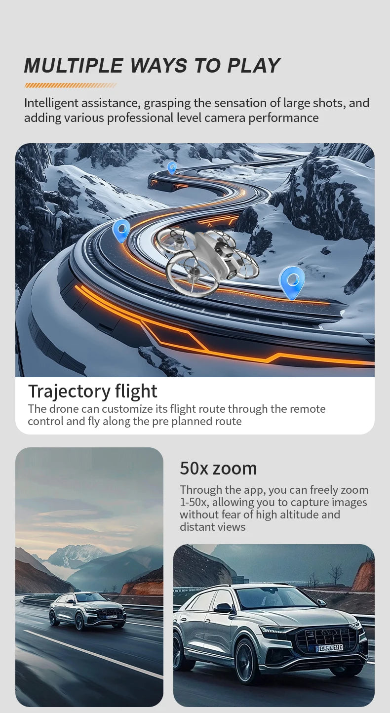 Z4 Mini Drone 8K Professional 4K HD 8K Camera With Headless Mode Brushless With Remote control WiFi FPV Quadcopter Dron Toy Gift