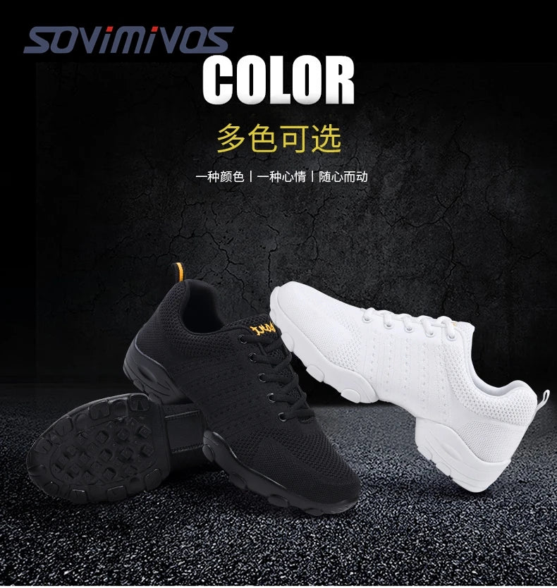 New Coming Dance Sneakers Jazz Shoes Dancing Modern Footwear Belly Contemporary Gym Dancers Leisure Sports Men Women Child Adult