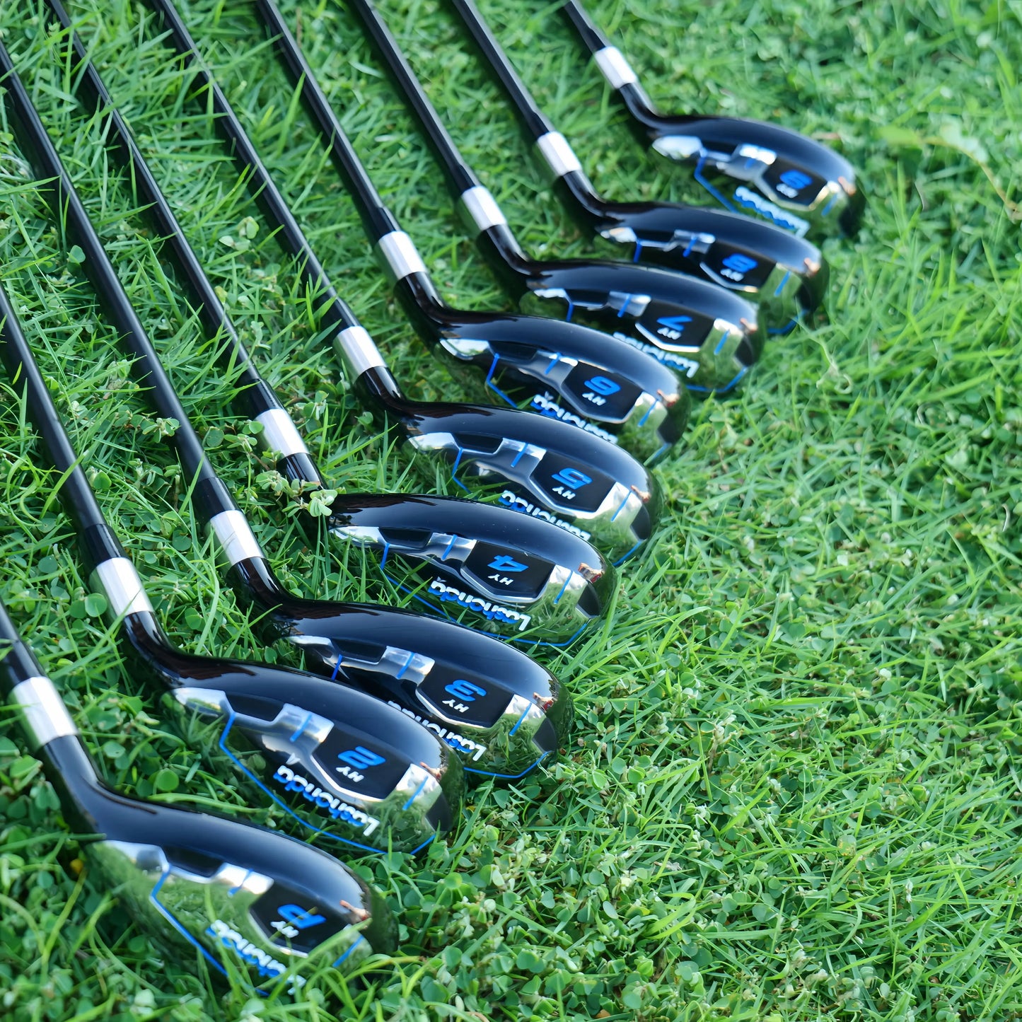 Lashonda Men's Golf Hybrid Clubs – Chicken Leg Stainless Steel Clubhead, Small Hollow Design, SR Flex Carbon Shaft, High Elast