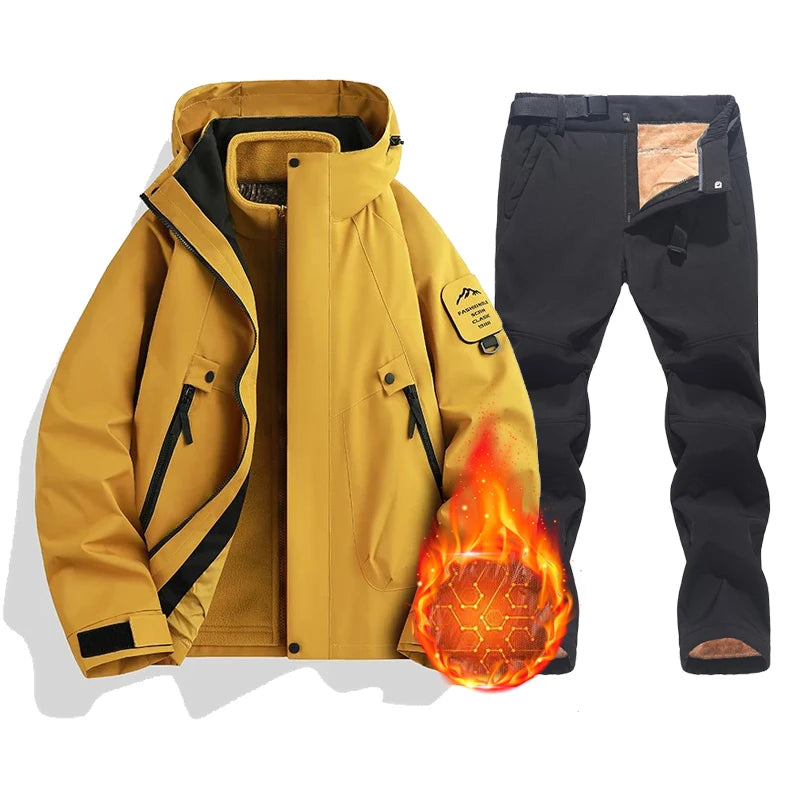 New Women's Ski Suit Brands Windproof Waterproof Thicken Warm Snow Coat Winter Skiing And Snowboarding Jacket and Pants Set