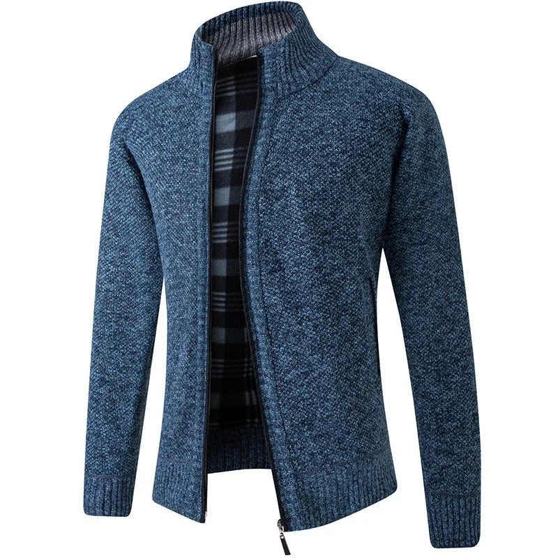 LEGIBLE 2025 Men's Sweaters Autumn Winter Wool Zipper Cardigan Sweaters Man Casual Knitwear Sweatercoat Male