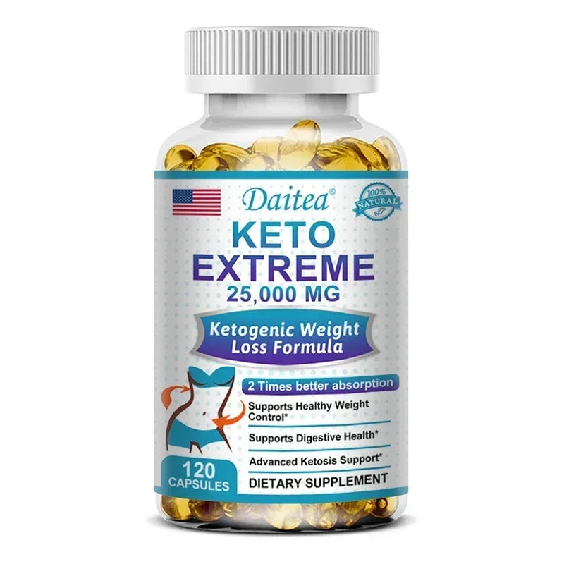 Daitea Ketone Supplement 25,000 mg - Weight Management, Fat Burning, Metabolism, Diet Control, Non-GMO, Gluten Free, No Rebound