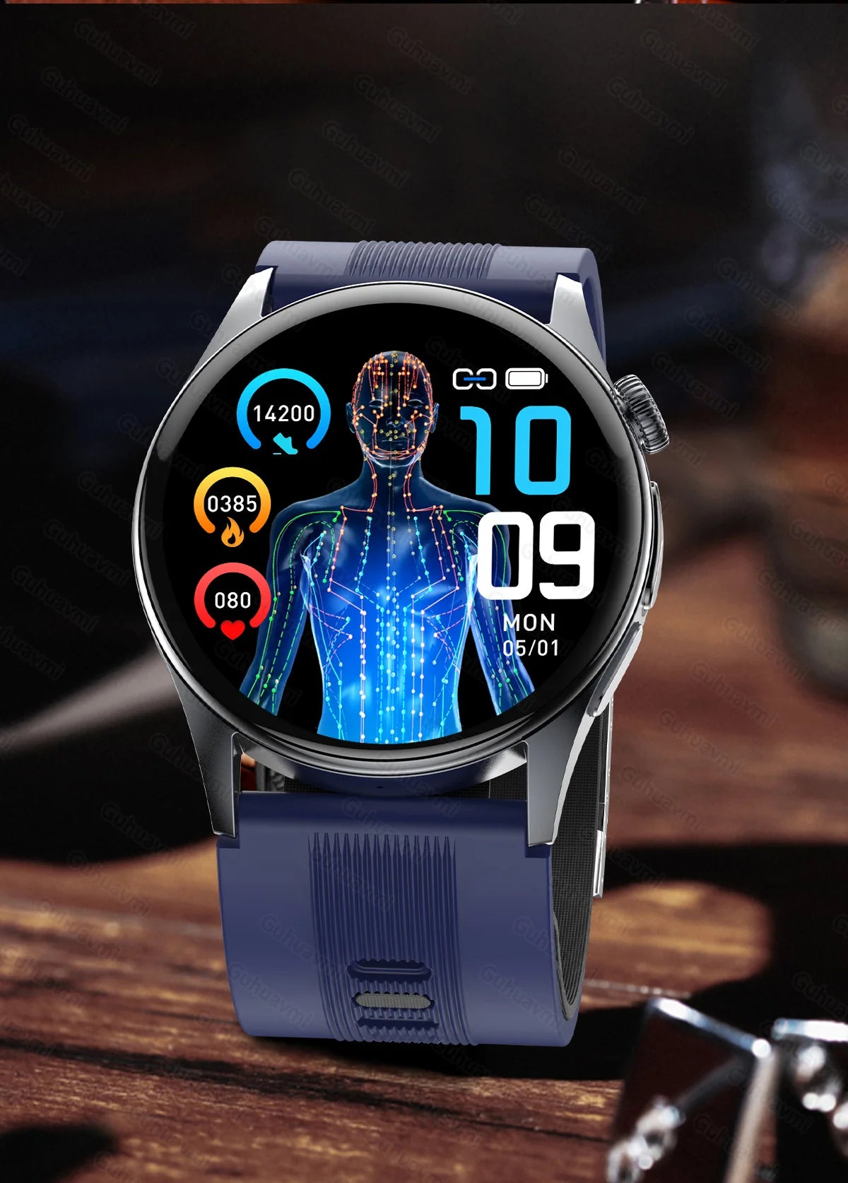 Smartwatch  AMOLED Screen Call ECG Sport Watchs Air pump Measurement BP Micro physical examination AI dial Smart Watch Men Women