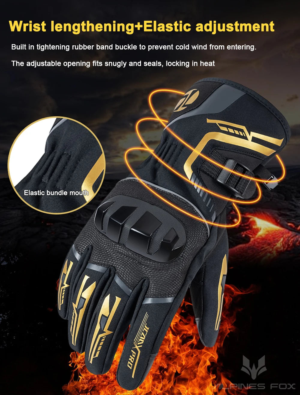 2025 Winter Men Motorcycle Gloves Women Waterproof Warm Moto Guantes Touch Screen Motorbike Riding Glove Carbon Fiber Protective