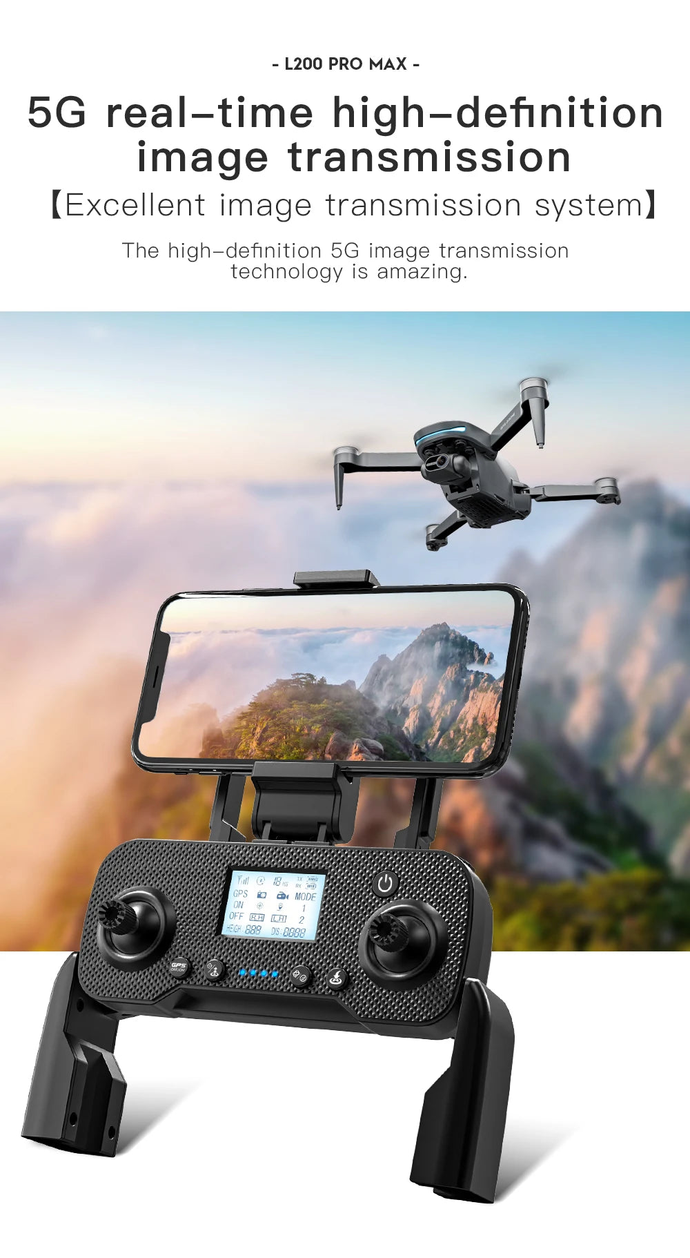 LYZRC L200 Pro MAX Drone Professional 4K HD Camera With Obstacle Avoidance 2-Axis Gimbal GPS 5G WIFI FPV RC Dron Quadcopter 216g