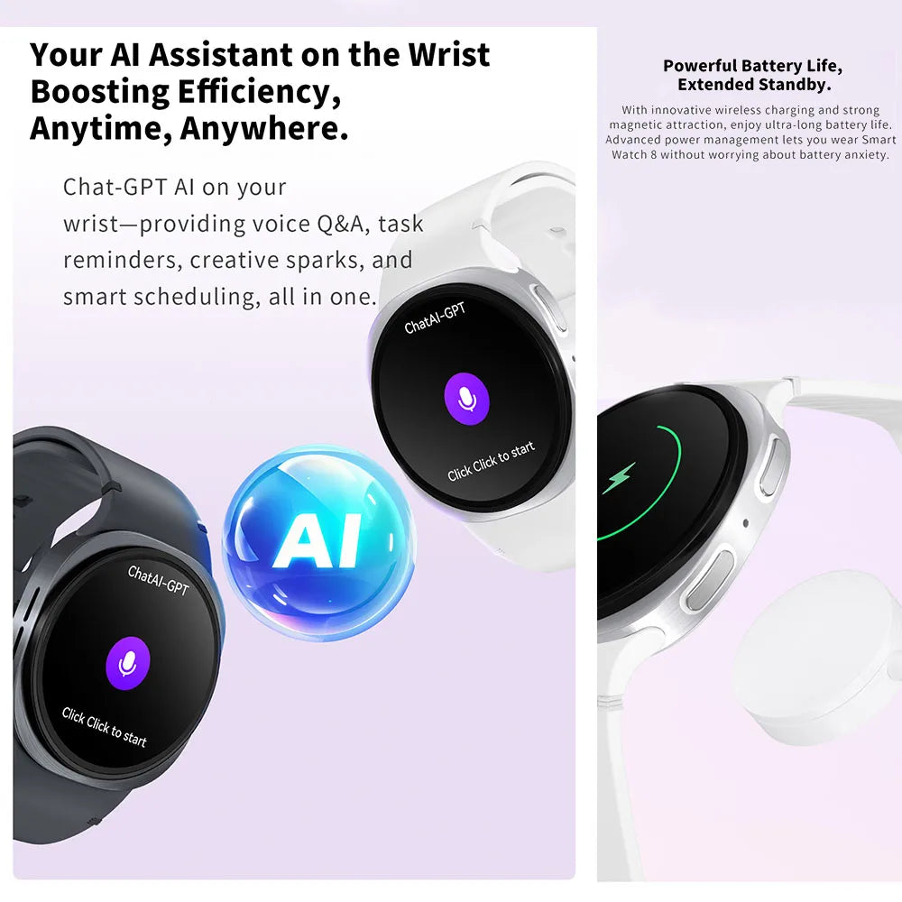 New Original Smart Watch 8 Men GPS Track NFC Bluetooth Call 40mm AMOLED Fitness Sport Tracker Health Smartwatch For Android Ios