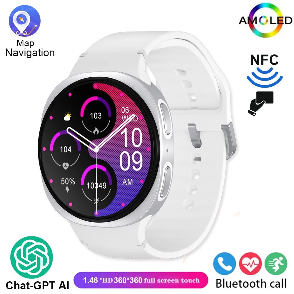 New Original Smart Watch 8 Men GPS Track NFC Bluetooth Call 40mm AMOLED Fitness Sport Tracker Health Smartwatch For Android Ios