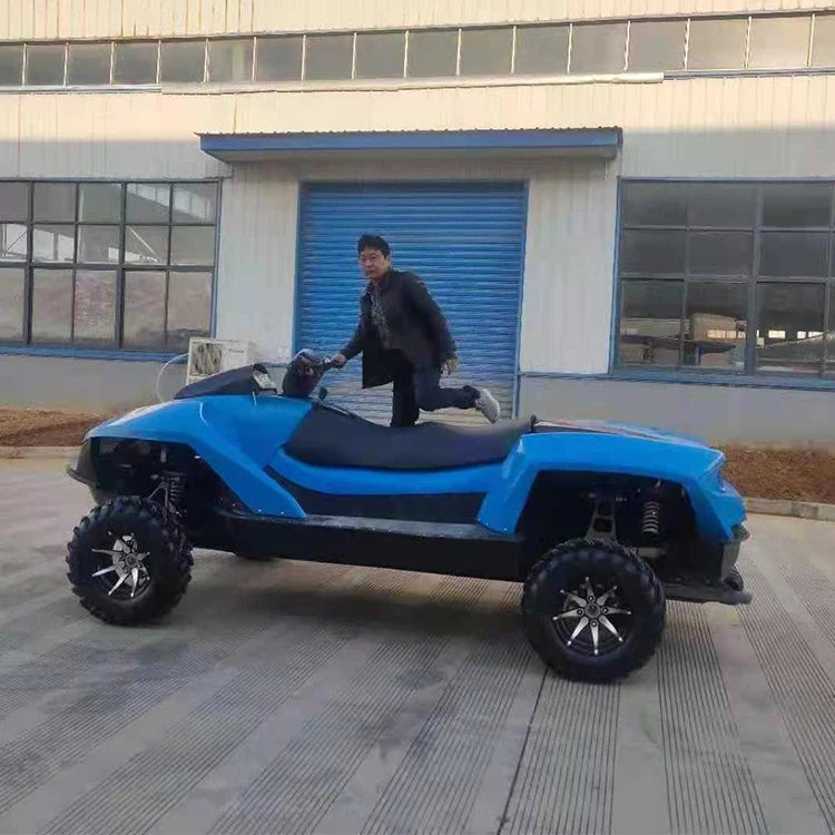 Factory Supplies High Quality OEM Fiberglass 4 Stroke Engine Amphibious Water Sports Vehicles Heavy Duty All Terrain Lake River