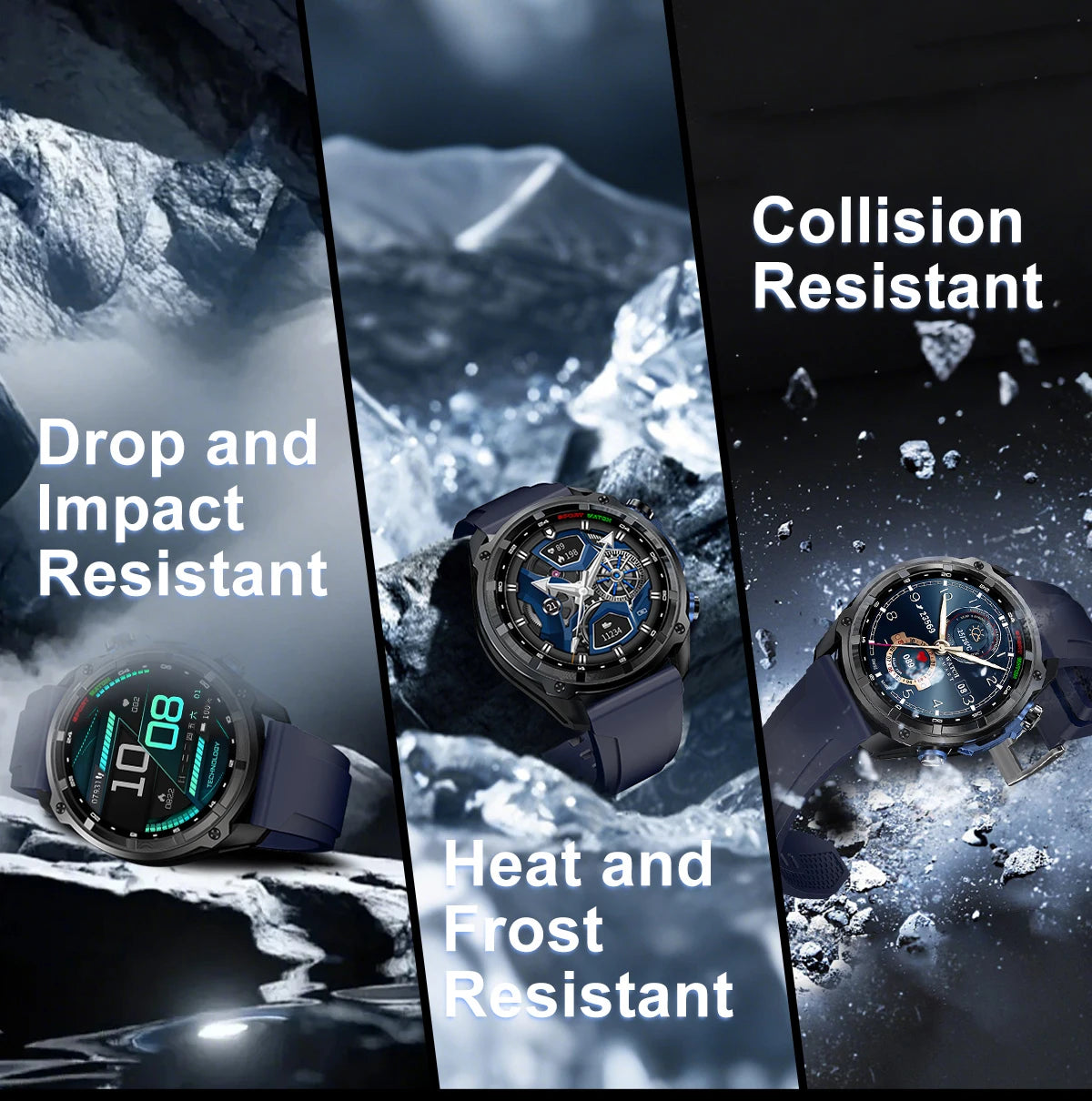 2025New Men Military GPS Map Smart Watch T-Rex3 Compass 4GB Memory 1000mAh Battery 10ATM Waterproof HD Bluetooth Call Smartwatch