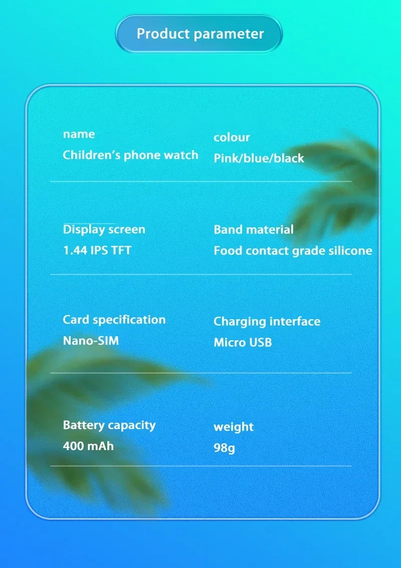 Lenovo Kids Smartwatch 4G Wifi GPS SOS Location Video Call Analogue Card Waterproof Watch Camera Boys Girls Upgrade New Watch