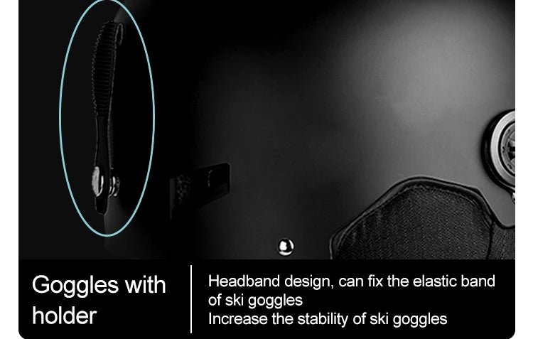 Eastinear Ski Helmet Ski Goggles Helmet Integrated Warm and Anti-collision Outdoor Ski Safety Equipment for Adults and Children