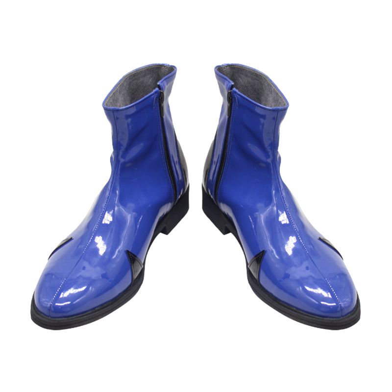Ikari Shinji Cosplay Shoes PU Leather Shoes Halloween Carnival Boots EVA Cosplay Prop Custom Made