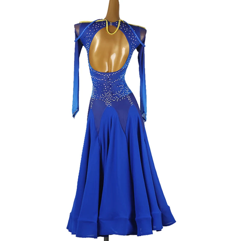 Girls Costume 2026 Modern Dance Suit Waltz Luxurious Women's Evening Dress Urban Stage Performance Outfit Ballroom Practice Wear