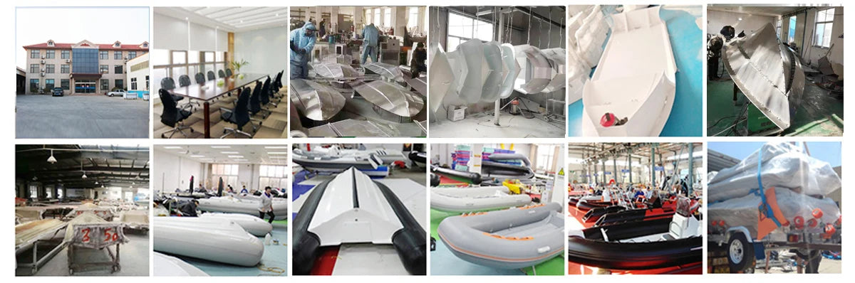 RIB Boats 11.8ft 3.6m PVC Fiberglass RIB Inflatable Boat Heavy Duty Fishing Motor Rowing Outdoor Water Sports Vessel