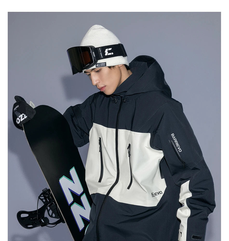COPOZZ Ski Jacket Women Man Hooded Ski Wear Windproof Winter Overalls Hoodie Waterproof Outdoor Sports Clothing Snowboard