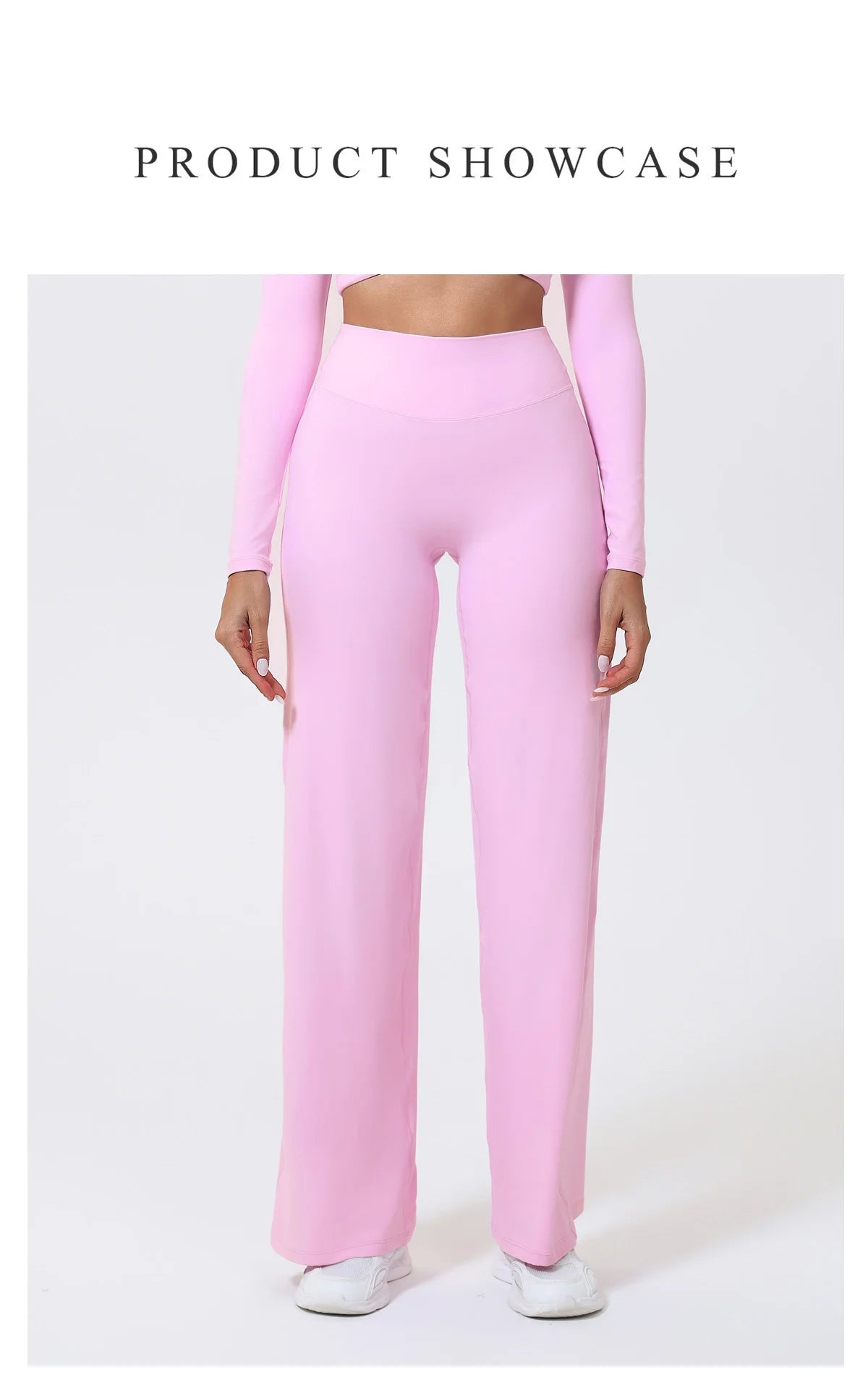 Hearuisavy Women Straight-Leg Sports Pants Gym Clothing Naked Feeling Compression Wide Leg Yoga Leggings Pilates Fitness Tights