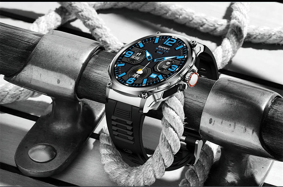 2026 New Men GPS Track Smart Watch 1.85 Inch Ultra HD AMOLED Screen 710 Mah Battery Bluetooth Call Smartwatch For Android IOS