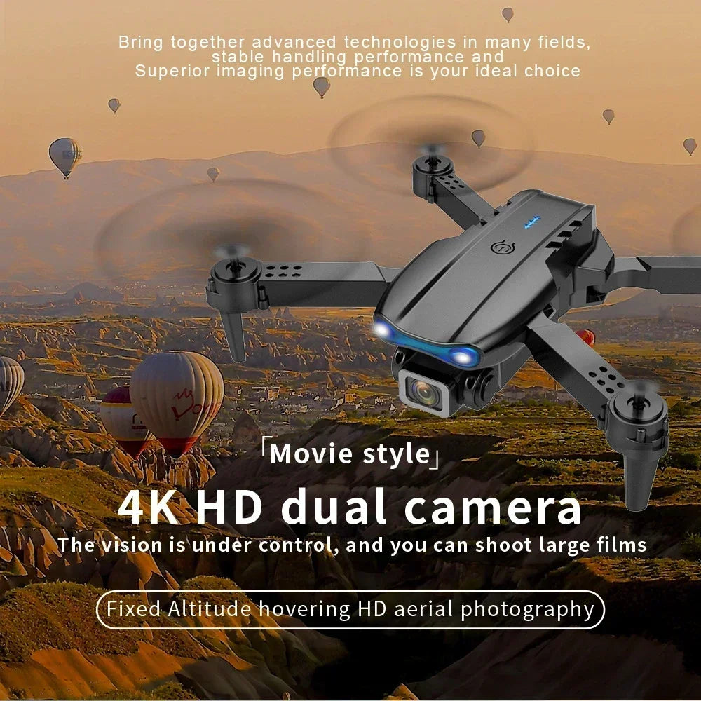 E99 Pro Drone With 4K Dual Camera Wifi Optical Flow And Obstacle Avoidance For Aerial Photography Quadcopter For Birthday Gift ﻿