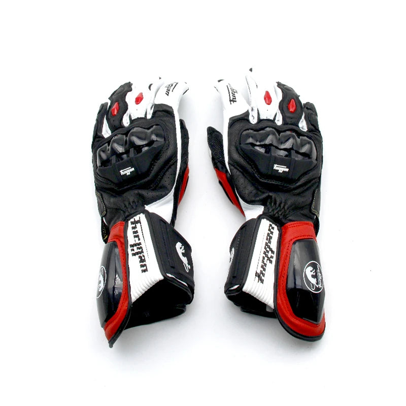 AFS18 Motorcycle gloves hard shell high-quality leather gloves Furygan Loire motorcycle riding protective long gloves