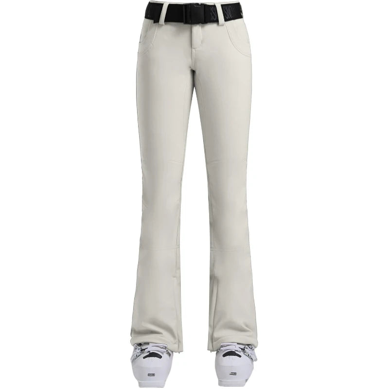 New GSOU SNOW Ski Pants Women Snow Slim Pants Snowboard Pants Waterproof Insulated Windproof Warm Outdoors Winter Sports Hiking